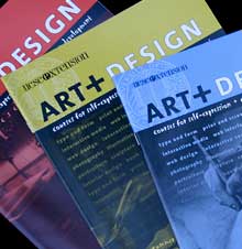 Art and Design department cover series, spanning a year, for UCSC Extension. Like many UCSC Extension projects this was a collaboration. One Pantone and black. Photocredit: Alexander Lowry.