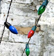 Christmas lights in Amador County, California